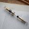 MAJOHN P140 Transparent Demonstration Pen, No. 8 Piston Ink Absorption, 40 Pen Tip, Hard Rubber Tongue