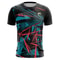 UFC Men Casual Streetwear 2025 New Fashion Line Colorful Striped 3D Print Tee MMA Fitness Short Sle 2