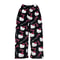 Halloween Pajamas Women, Hello Kitty Flannel Pant, Autumn Winter Plus Velvet, Warm Homewear, Cartoon Graffiti Loungewear