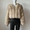 Luxury Faux Fox Fur Coat V Neck Winter Coat For Women Warm Long Sleeve Teddy Jacket Chic Fashion Ou 0