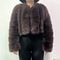 Luxury Faux Fox Fur Coat V Neck Winter Coat For Women Warm Long Sleeve Teddy Jacket Chic Fashion Ou 22