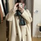 New Autumn Winter Korean Style Coat, Women's Thickened Woolen Jacket, Trendy Mid Length Hot Sale