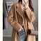 New Autumn Winter Korean Style Coat, Women's Thickened Woolen Jacket, Trendy Mid Length Hot Sale