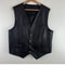 Men's Soft Leather Vest, Western Snap Front, Biker Vest, Informal Holiday Attire, Mens Gift