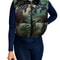 Women's Puffer Vest, Sleeveless Jacket with Hood and Pockets, Stand Collar Zipper Closure, Solid Color Winter Outwear