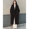 Elegant Style Woolen Coat, Plus Size Ladies Autumn Winter Loose Fit, Hepburn Style, Medium Length Jacket