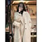 Elegant Style Woolen Coat, Plus Size Ladies Autumn Winter Loose Fit, Hepburn Style, Medium Length Jacket