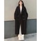 Elegant Style Woolen Coat, Plus Size Ladies Autumn Winter Loose Fit, Hepburn Style, Medium Length Jacket