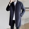 Men's Casual Trench Coat, Jacket, Trendy Medium Length Overcoat, Thin Regular Fit for Spring and Autumn