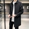 Men's Casual Trench Coat, Jacket, Trendy Medium Length Overcoat, Thin Regular Fit for Spring and Autumn