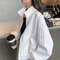 Women's Short Sweatshirt Jacket, Versatile Loose Fit Casual Style, Three Stripe Autumn Winter Jacket