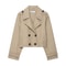 Elegant Womens Wind Coat Vintage Streetwear Double Breasted Straight Fit Casual Autumn Coat 1