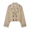 Elegant Womens Wind Coat Vintage Streetwear Double Breasted Straight Fit Casual Autumn Coat 3