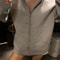 Women's Autumn Gray Jacket, Hooded Long Sleeve Coat, Loose Fit Casual Outerwear with Big Pockets