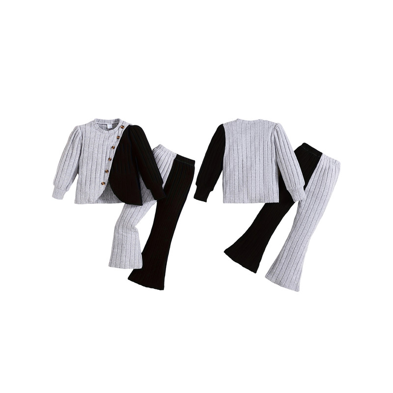 Toddler Girl Winter Clothes Set, Warm Fleece Hooded Jacket and Elastic Waistband Snow Pants for Cold Weather