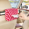 Upgrade Your Car Interior, High End Plush Car Tissue Box, Striped Hanging Paper Box, New Car Accessory