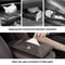 Leather Auto Seat Back Organizer, Leap Motor Visor Box, Car Tissue Holder, Napkin Storage Accessory