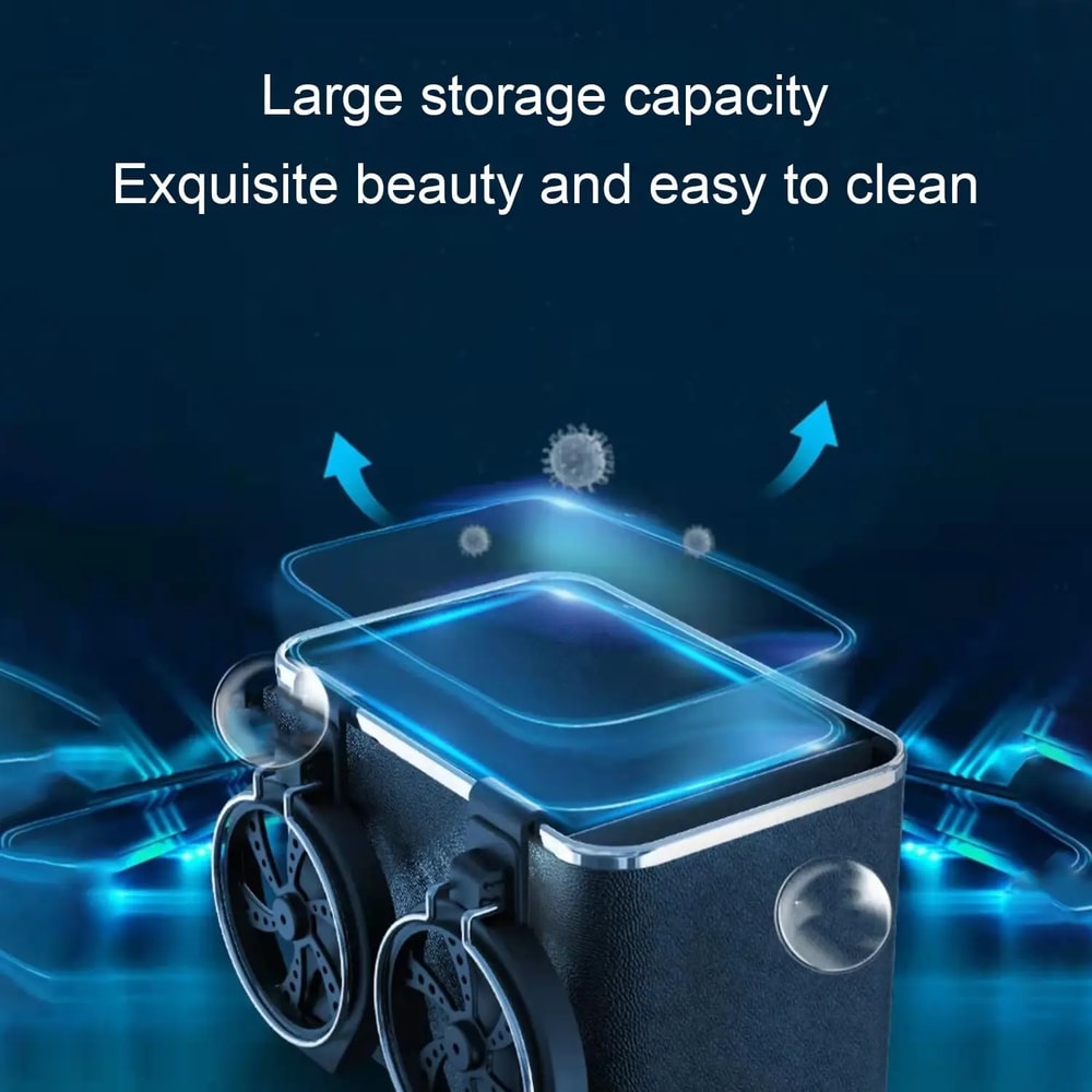 Car Armrest Organizer, Multi Function Storage Box with Phone Holder, Cup and Tissue Holder, Car Stowing Tidying Accessor