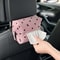 Fashionable Car Tissue Box, Creative Hanging Design, Polka Dot and Bow Tie Pattern, Multi Functional In Car Tissue Paper