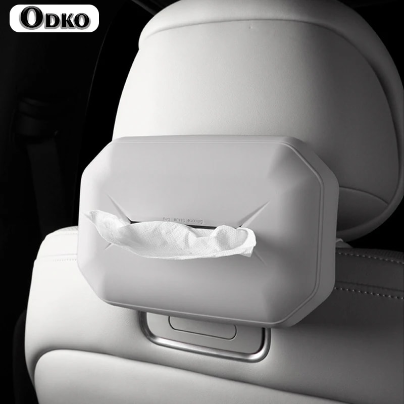Silicone Car Tissue Box Hanging Tissue Bag Essential Car Accessories For Interior Organization 0