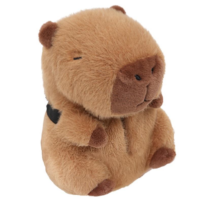 Creative Car Tissue Box, Capybara Cartoon Design, Backseat Tissue Case with Fix Strap, Car Seat Back Paper Bag