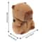 Creative Car Tissue Box, Capybara Cartoon Design, Backseat Tissue Case with Fix Strap, Car Seat Back Paper Bag