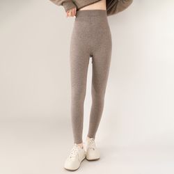 new women's wool leggings, slim fit and warm, knitted long australian wool leggings for autumn and winter