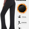2 Pack Womens Fleece Lined Flare Leggings, High Waisted Tummy Control, Super Soft Bootcut Pants for Yoga, Casual Outfits