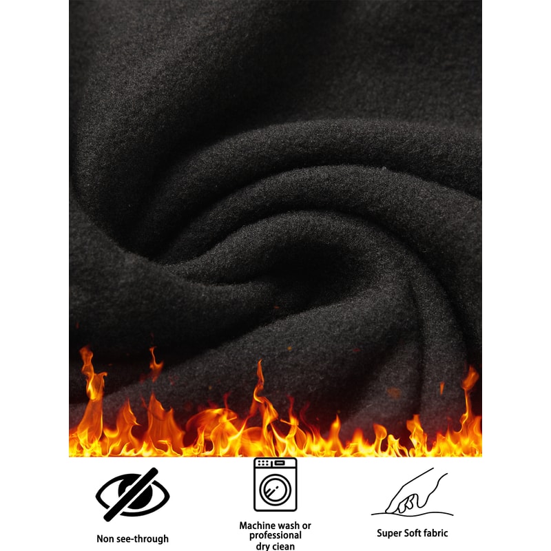 High Waisted Thermal Leggings with Pockets, Fleece Lined Tummy Control, Thick Warm Winter Tights for Women, for Running