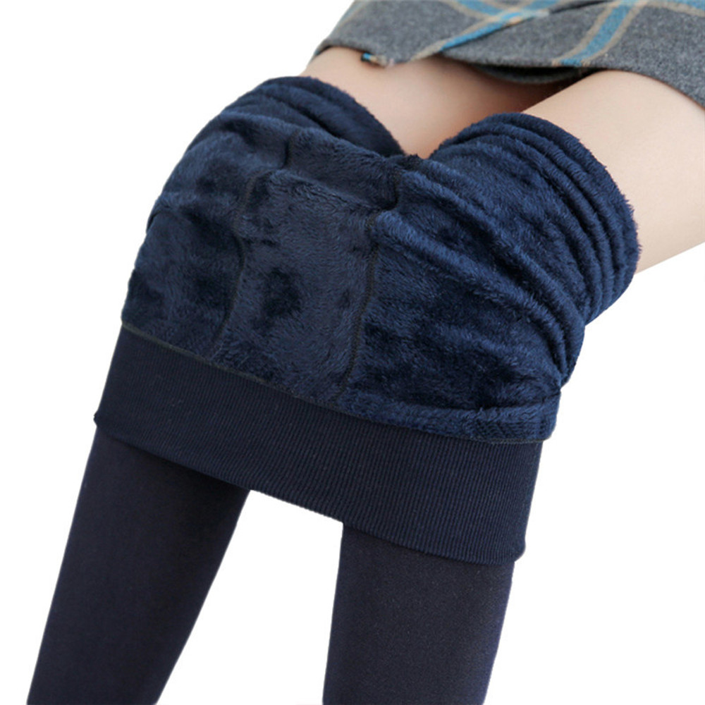 Winter Leggings For Women, Warm Velvet Leggings, High Waist Stretchy Leggings, Solid Color