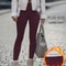Thermal Warm Pants For Cold Winter Running, Plus Size Super Soft Fleece Lined Leggings, Workout Yoga Running