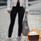 Thermal Warm Pants For Cold Winter Running, Plus Size Super Soft Fleece Lined Leggings, Workout Yoga Running