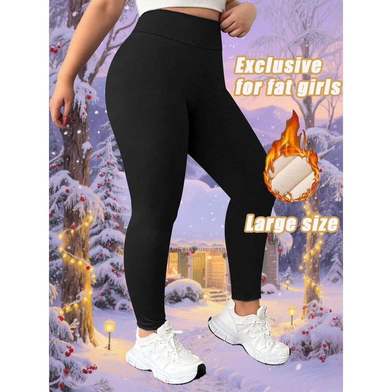 Winter Fleece Lined Leggings for Women, High Waisted, High Elasticity, Warm and Comfortable for Sports, Yoga, and Lounge