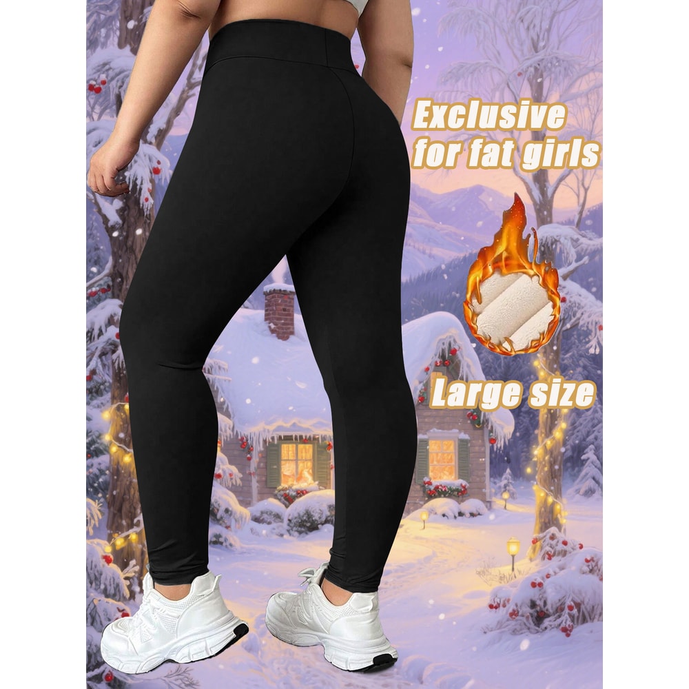 Winter Fleece Lined Leggings for Women, High Waisted, High Elasticity, Warm and Comfortable for Sports, Yoga, and Lounge