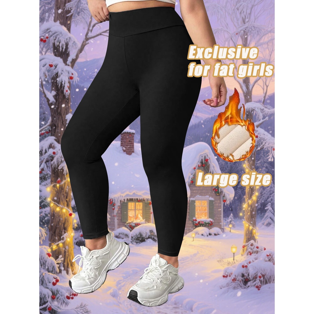 Winter Fleece Lined Leggings for Women, High Waisted, High Elasticity, Warm and Comfortable for Sports, Yoga, and Lounge