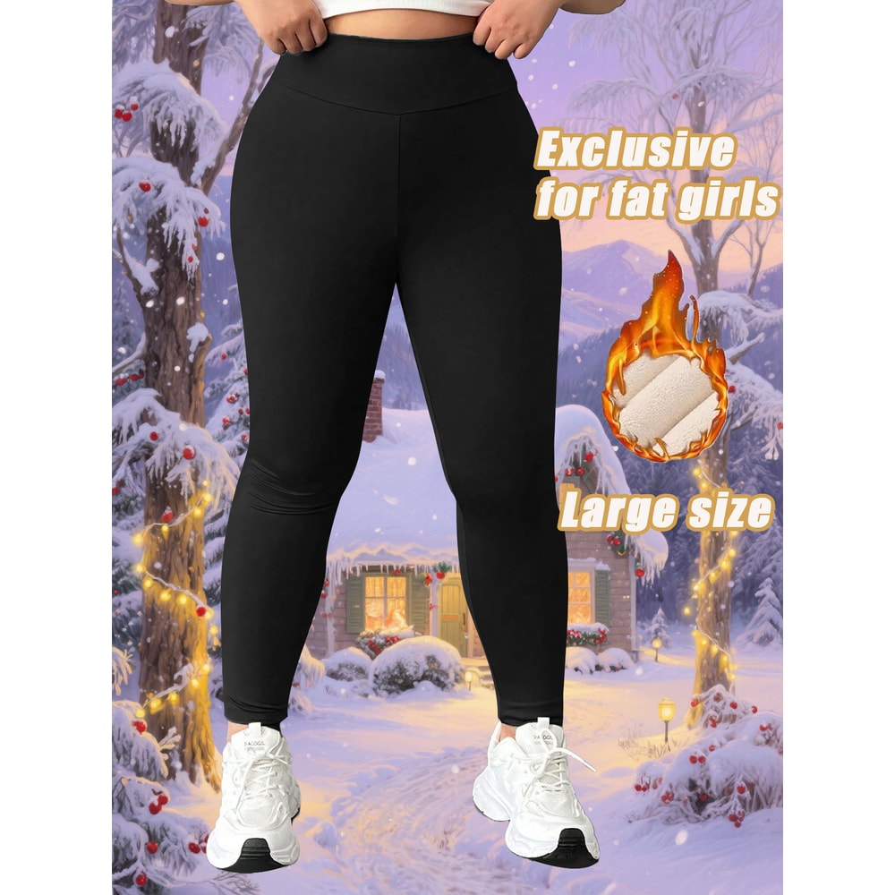Winter Fleece Lined Leggings for Women, High Waisted, High Elasticity, Warm and Comfortable for Sports, Yoga, and Lounge