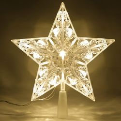 warm white lights led shining lamp, christmas tree decoration stars, topstar , home room decor for xmas festival