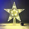 Warm White Lights LED Shining Lamp, Christmas Tree Decoration Stars, TopStar , Home Room Decor for Xmas Festival