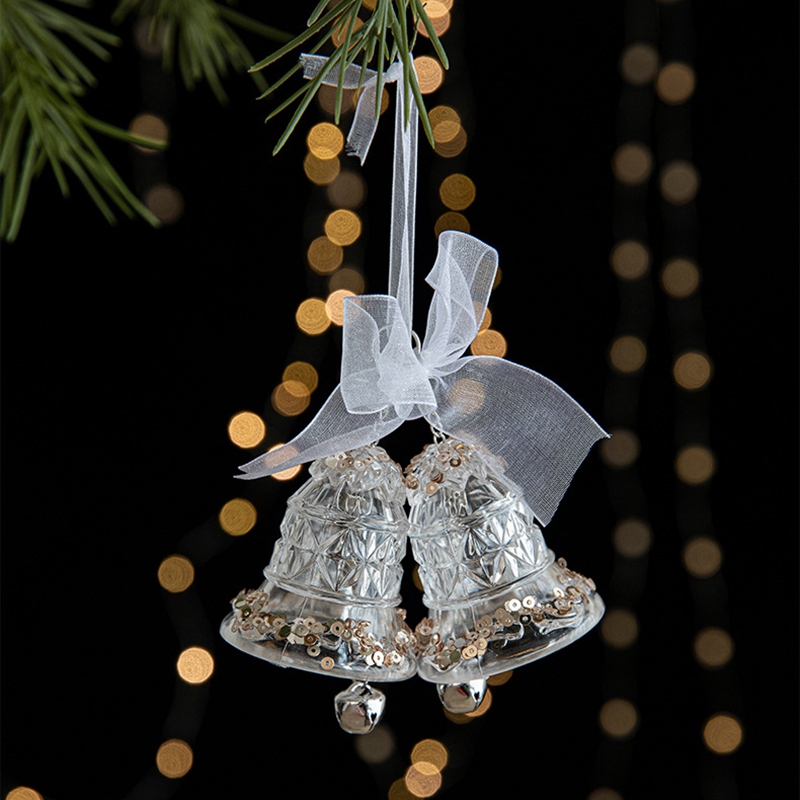 Christmas Tree Ornaments Hanging, Acrylic Crystal Pendant, Snowflake Ornaments , Home Decoration Xmas Gifts