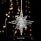 Christmas Tree Ornaments Hanging, Acrylic Crystal Pendant, Snowflake Ornaments , Home Decoration Xmas Gifts