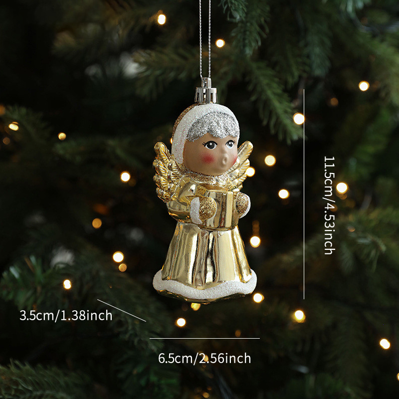 Christmas Tree Ornaments Hanging, Acrylic Crystal Pendant, Snowflake Ornaments , Home Decoration Xmas Gifts