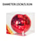 Christmas Ball Decorations Red, Decorative Ornaments for Hotels and Shopping Malls,Vibrant Christmas Colorful Ball Decor