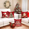 Santa Claus and Snowman Pillow Cover, Christmas Decoration Pillowcase, Gift Cushion for Sofa, Room and New Year