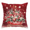 Santa Claus and Snowman Pillow Cover, Christmas Decoration Pillowcase, Gift Cushion for Sofa, Room and New Year