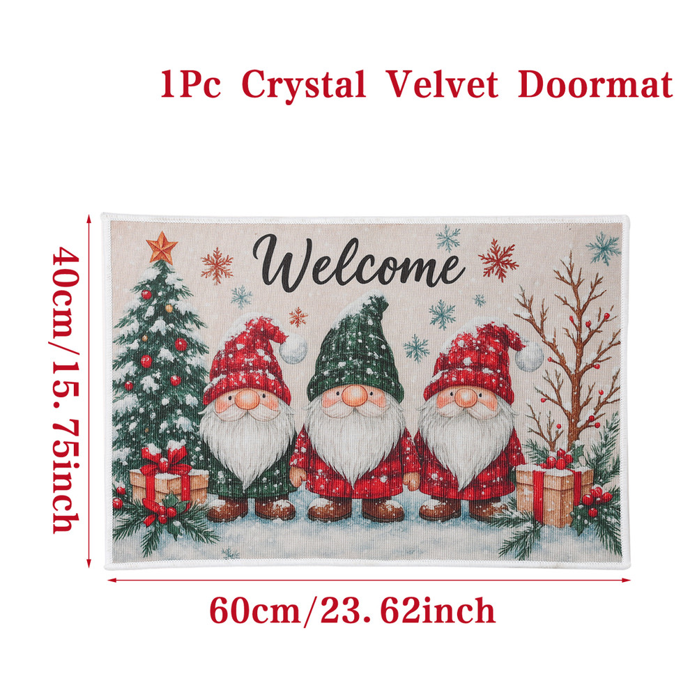 Merry Christmas Doormat, Ornament, Natal Outdoor Floor Carpet, Holiday Decorations for Home, New Year Gift