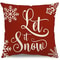 Red Snowflake Christmas Tree Pillow, Christmas Cushion Cover for Living Room Sofa, Holiday Home Decoration Pillowcase
