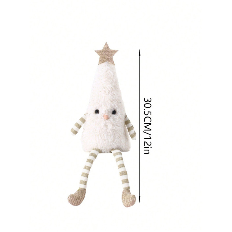 Cute Plush Christmas Decorations, Christmas Tree Doll Ornament, Home Party Decor, Couple Gift Idea, Holiday Plush Doll