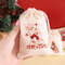Burlap Gift Bags, Christmas Linen Drawstring, Candy Biscuits Pouchs, New Year Gift, Home Decor, Navidad Natal