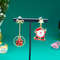 Cartoon Christmas Earrings, Enamel Santa Claus Bow Gift Box, Star Tassel Asymmetric Drop, Jewelry Party Gifts, For Women
