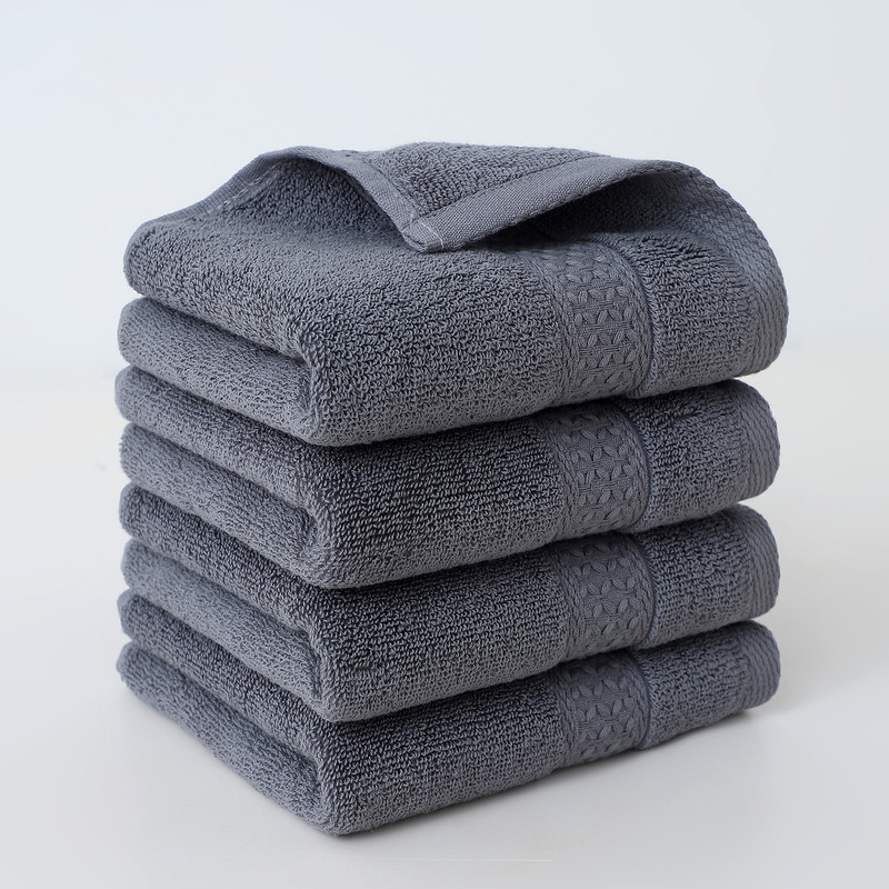 Pure Cotton Square Towels, Soft and Highly Absorbent, Ideal for Face, Household, and Bathing Use